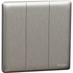 Schneider Electric 施耐德電氣 NUX33_2_SS UNICA X 16AX 250V~ 三位雙控開關掣 (炫星銀)